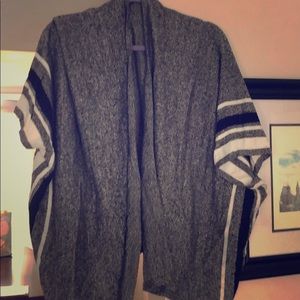 Express gray cape scarf